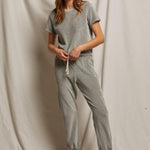 Bailey Velour Jogger Heather Grey