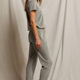 Bailey Velour Jogger Heather Grey