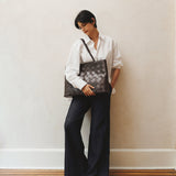 Gabrielle Bag Grande Weave Navy