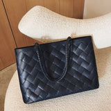 Gabrielle Bag Grande Weave Navy