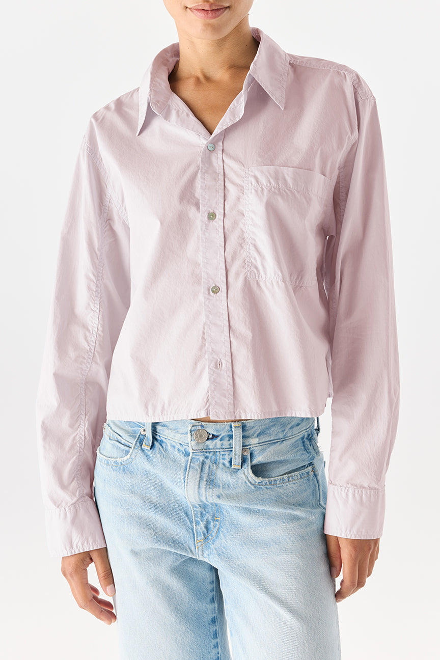 Ruth Crop Shirt Wisteria Pink