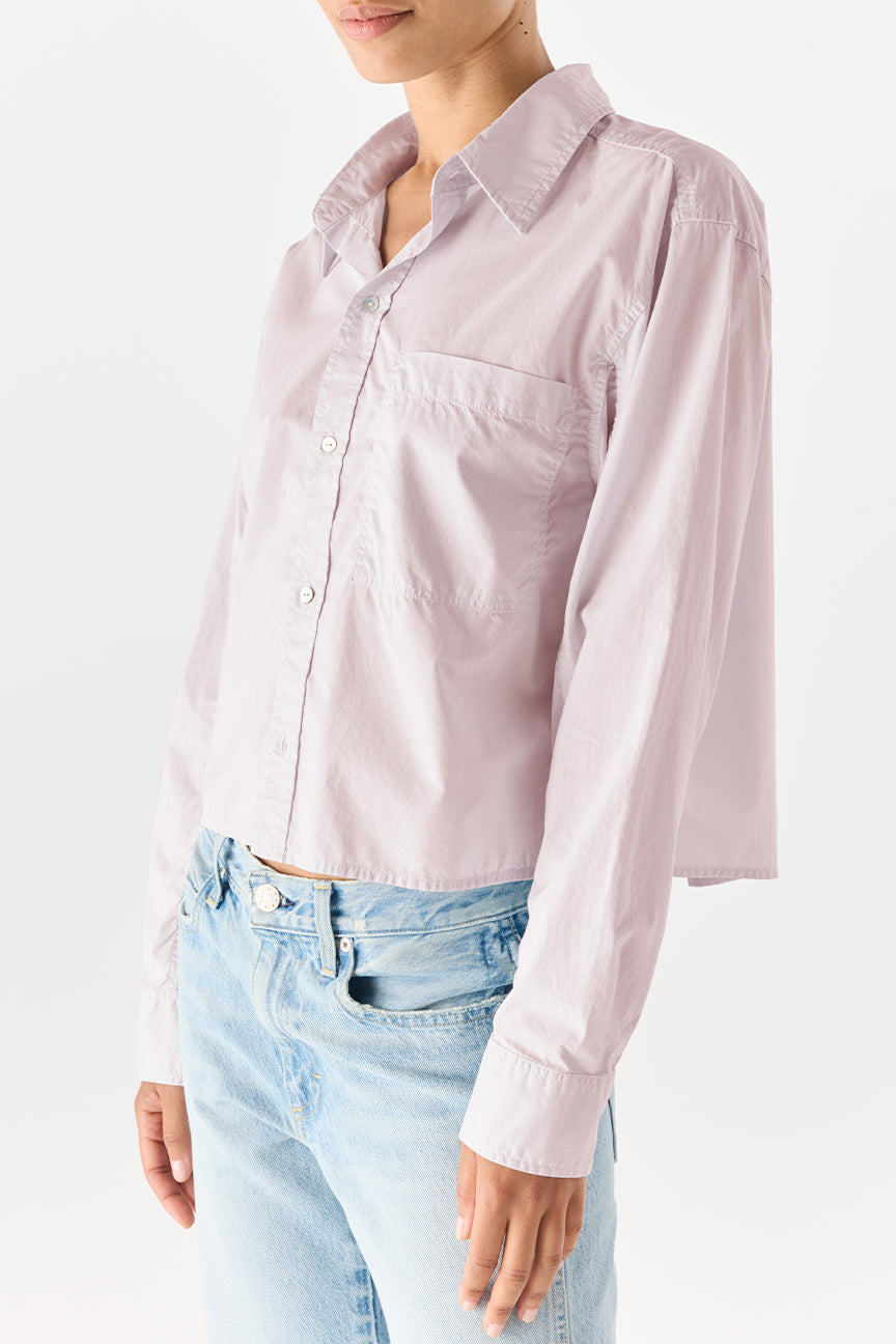Ruth Crop Shirt Wisteria Pink