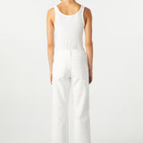 Billie Crop Wide Leg Alabaster