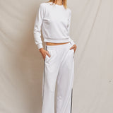 Blair Travel Fitted Raglan Sweatshirt White