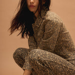 Carly Button Jacket Leapord