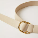 Tumble Belt Bone Gold