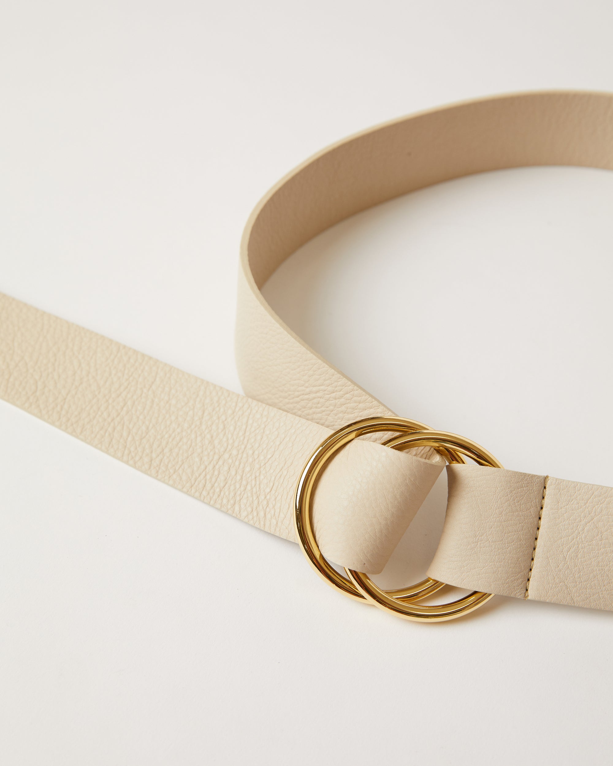 Tumble Belt Bone Gold