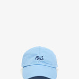 Baseball Hat Sky Blue Navy Embroidered Oui