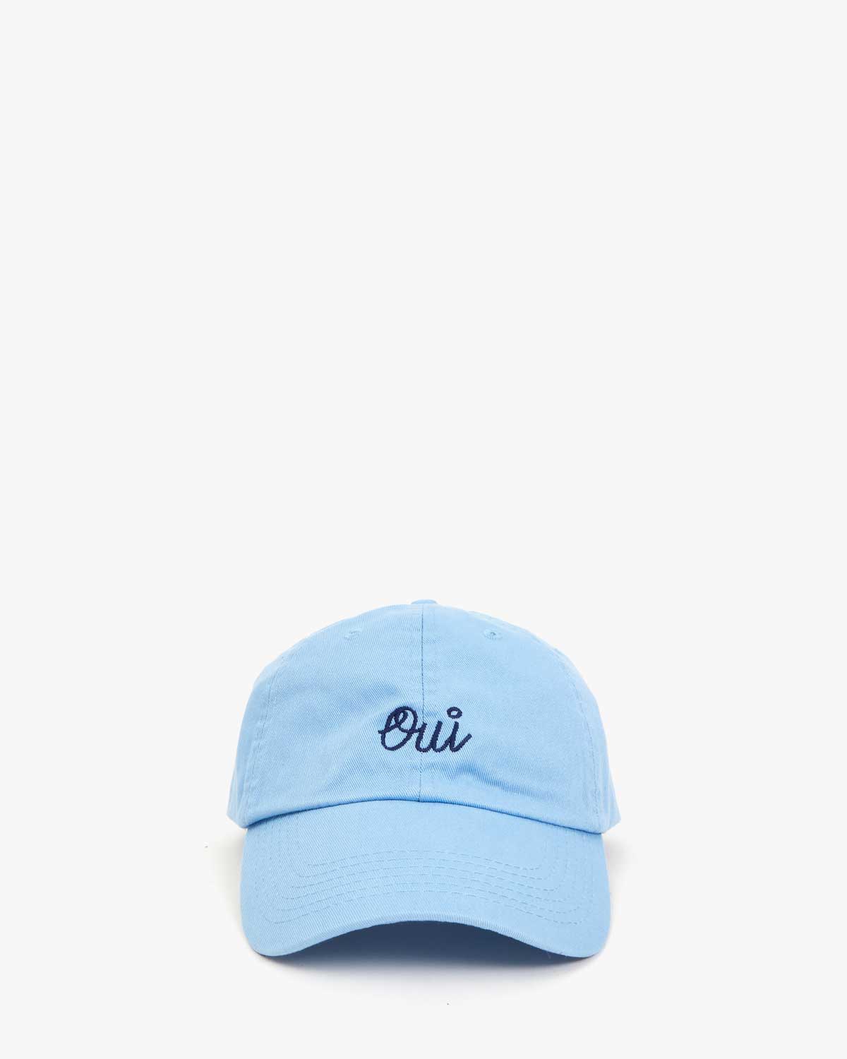 Baseball Hat Sky Blue Navy Embroidered Oui