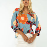 Amelia Top Carolina Blue