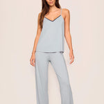 Frida Cami/Pant PJ Set Gray Dawn/Navy