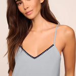 Frida Cami/Pant PJ Set Gray Dawn/Navy