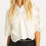 Juliette Ivory Lace Top