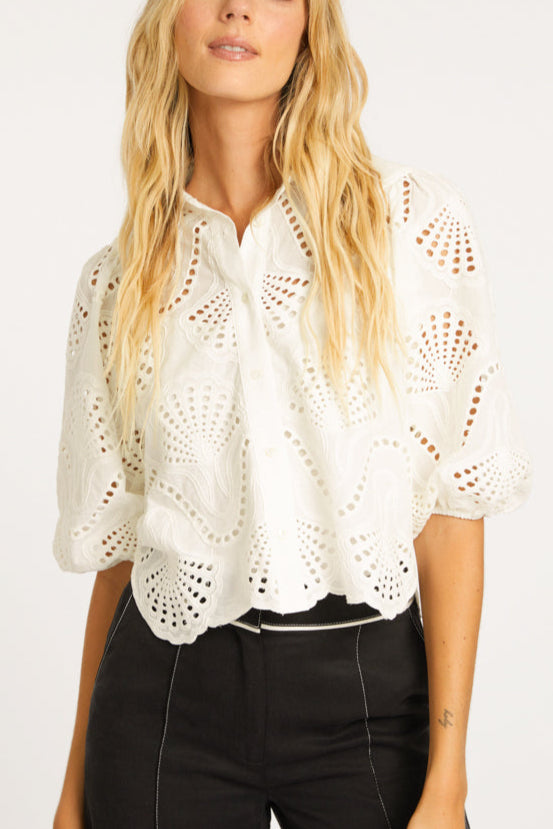 Juliette Ivory Lace Top