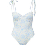 LoveShackFancy Chamomile One Piece Blissful Blue