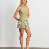 Fallon Short Artichoke/ Lilac Multi