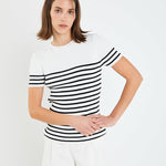 Stripe Fitted Knit Top