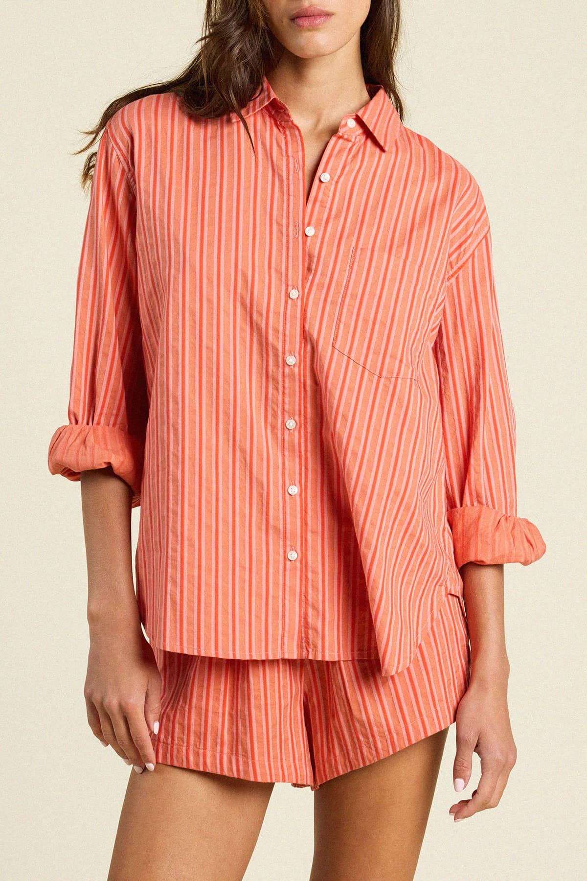 Blake Oversized Shirt Terracotta Shirt