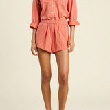 Rhea Short Terracotta Stripe