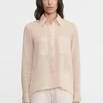 Cotton Organza Shirt Fawn