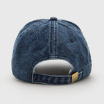 Denim Baseball Hat Lips Patch
