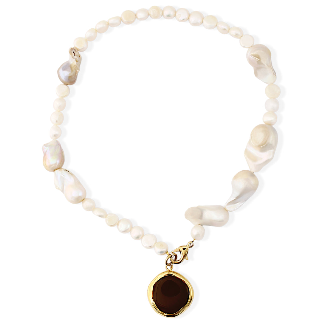 Celia Necklace Pearl