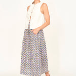 Cerritos Top in White Box Stitch