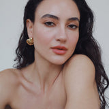 Concha Earrings Brass