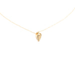 Coquille Necklace Brass