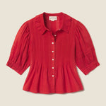 Jess Blouse Crimson Check