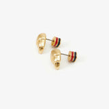 Croissant Studs Vintage Gold