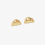 Croissant Studs Vintage Gold