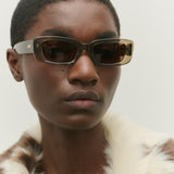 Preston Sunglasses Transparent Olive