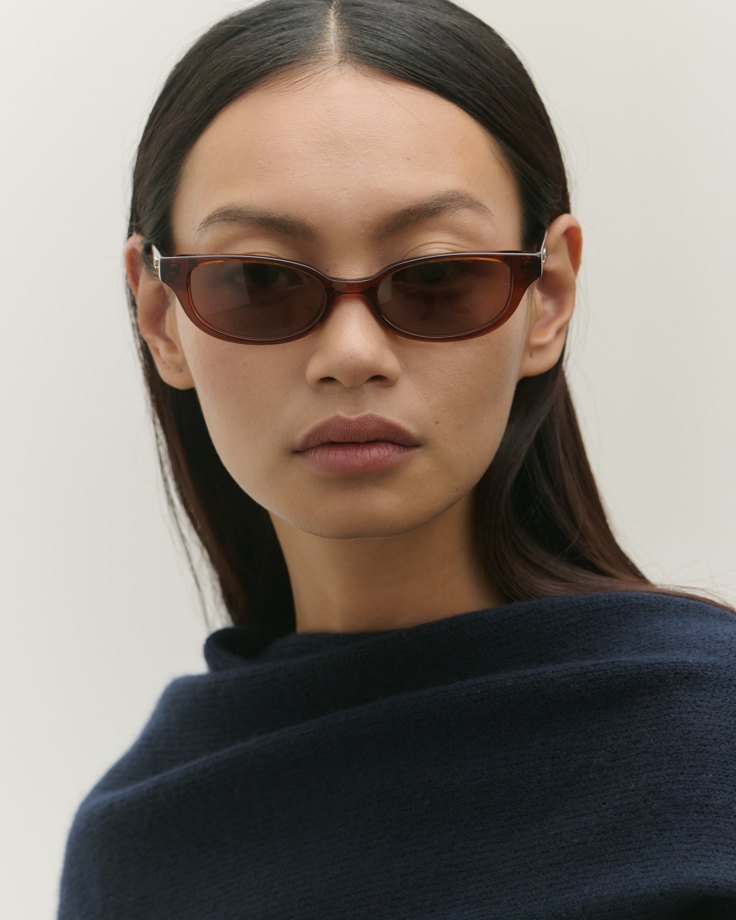 Romi Sunglasses Transparent Rust