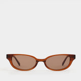 Romi Sunglasses Transparent Rust