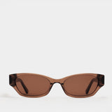 Suki Sunglasses Transparent Brown
