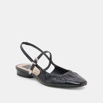 Rianne Shoe Midnight Crinkle Patent Black Leather