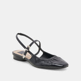 Rianne Shoe Midnight Crinkle Patent Black Leather