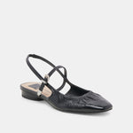 Rianne Shoe Midnight Crinkle Patent Black Leather
