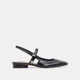 Rianne Shoe Midnight Crinkle Patent Black Leather