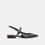 Rianne Shoe Midnight Crinkle Patent Black Leather