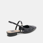 Rianne Shoe Midnight Crinkle Patent Black Leather