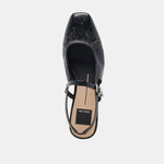 Rianne Shoe Midnight Crinkle Patent Black Leather