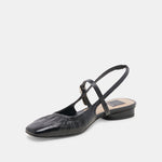 Rianne Shoe Midnight Crinkle Patent Black Leather