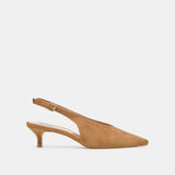 Alenna Kitten Heel Light Brown Suede