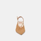 Alenna Kitten Heel Light Brown Suede