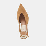 Alenna Kitten Heel Light Brown Suede