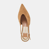 Alenna Kitten Heel Light Brown Suede