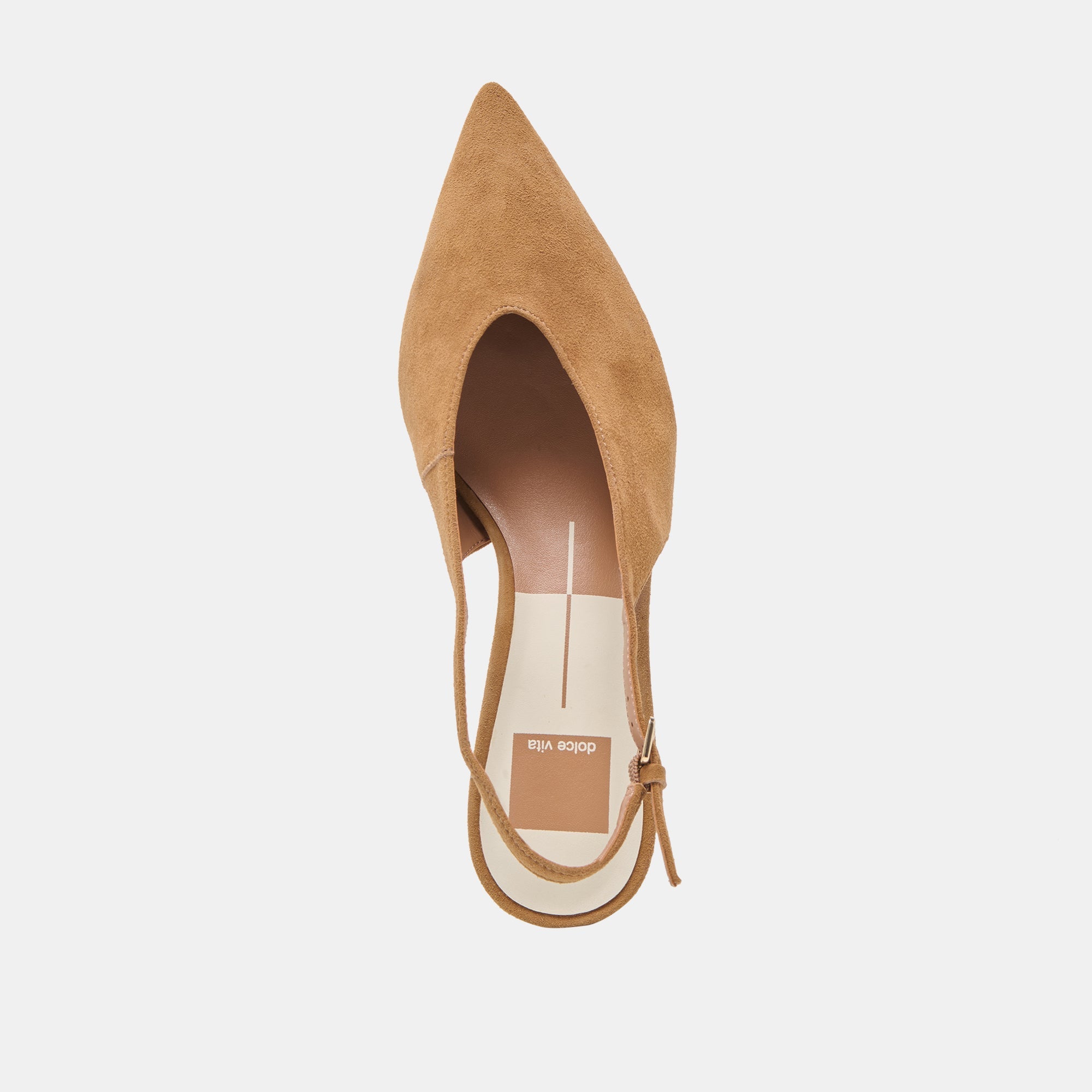 Alenna Kitten Heel Light Brown Suede