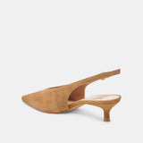 Alenna Kitten Heel Light Brown Suede